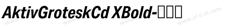 AktivGroteskCd XBold字体转换